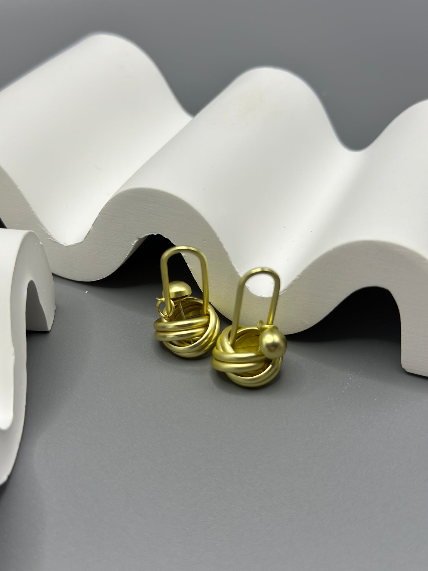 Chic Matte Knot Earrings